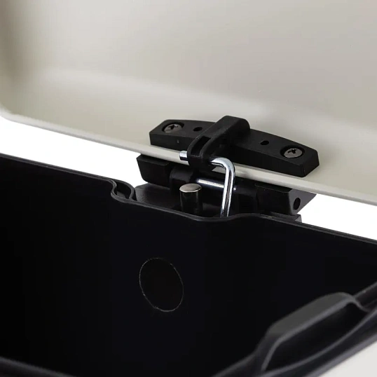 Ведро мусорное с педалью и доводчиком Luscan 6л,бежевое,прямоуг,металл