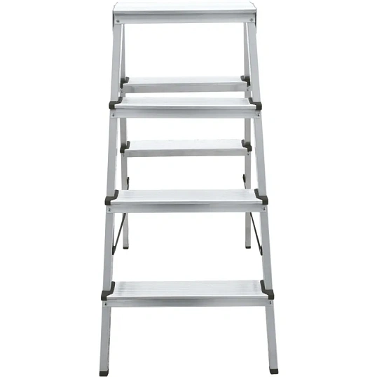 Стремянка ал. двухсторонняя Новая Высота NV 1120, 2х4 ступ. 80 мм 1120204