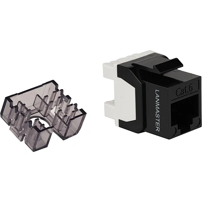 Модуль Keystone LANMASTER ToolLess LAN-TK45U6/180N-BK