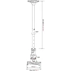 Кронштейн для проекторов Cactus CS-VM-PR01L-AL потолочный, 22 кг, серебр
