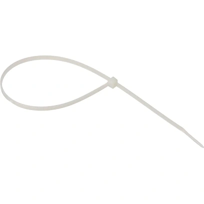 Хомут стяжка нейлоновая TOPFORT 4х300 (3,6х300 мм) белый 100 шт/уп