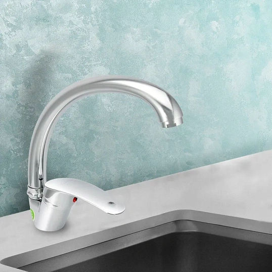 Смеситель TZ_одноруч для мойки Perseus 0402.710 JGN0421/D повор излив