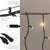 Гирлянда светодиодная Бахрома (Айсикл)4,0х0,6м 128LED ТЕПЛЫЙ БЕЛ.255-236