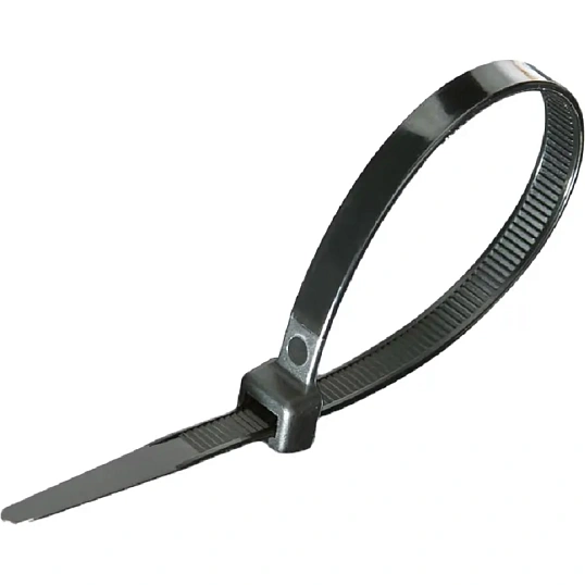 Хомут стяжка нейлоновая (черный) КСС 3x200 (100шт/уп) Fortisflex 49409