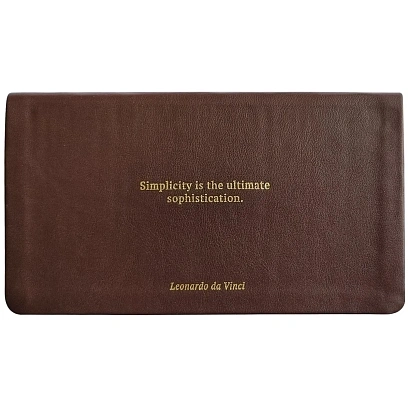 Еженедельник датированный 2026 IF 16х9см 64л, мягк Leonardo I1834/d-brown