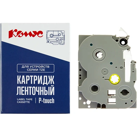 Картридж Комус TZE-133(Brother TZE-133 синий на прозрачном ,12мм/8м)