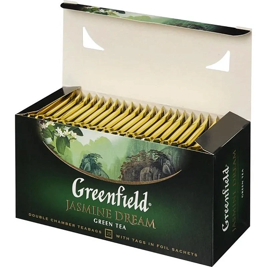 Чай Greenfield Jasmin Dream зел.фольг.25пак. 0373-10,104572