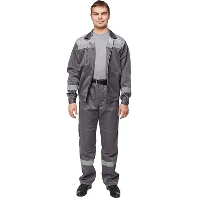 Костюм летний муж. л22-КБР т.сер./св.сер (р.48-50) 194-200 (Арсенал-СП)