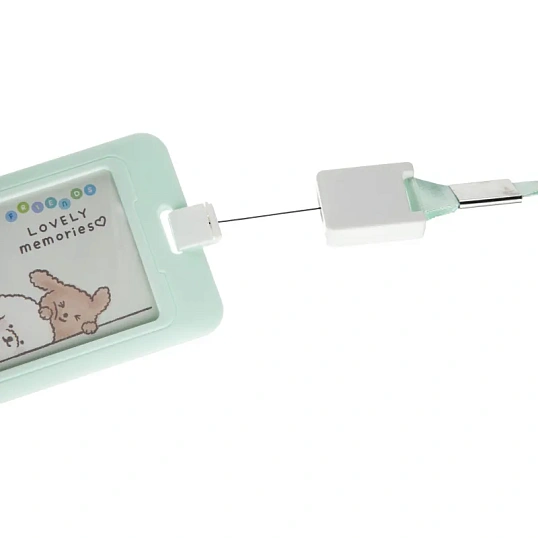 Бейдж Deli 64824 вертик.,с держат. и клипом,вкладыш:54x86мм, ассорти, 1 шт