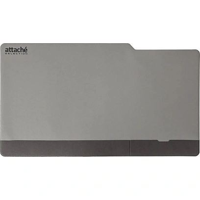 Коврик на стол Attache Selection 650х350мм с карман экокож мягк подлож сер