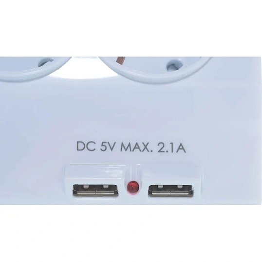 Удлинитель СТАРТ (С/У S 5x1-ZDV 2USB) 2USB/5 розеток/1.5 м/16А/3680Вт