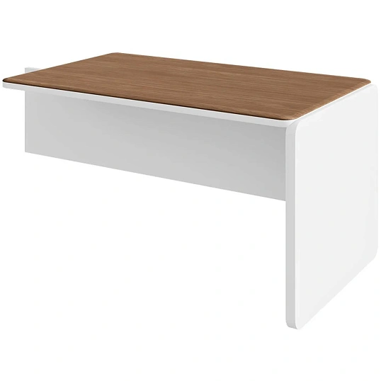 Стол приставной Linkor 1611(1400)х800х753 Орех Линкольн/Белый