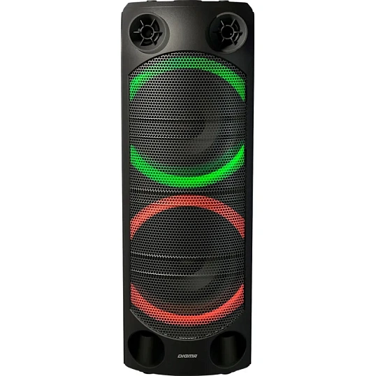 Акустическая система Digma D-MC1720 черный 80Вт/FM/USB/BT/micro SD