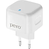 Зарядное устройство сетевое PERO TC10 USB-C 20W + USB-A Fast Charge белый