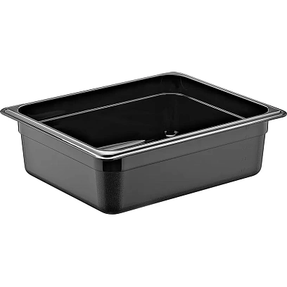 Гастроемкость 1/2 h=100 мм. 5 л. п/п черная GP, 76755