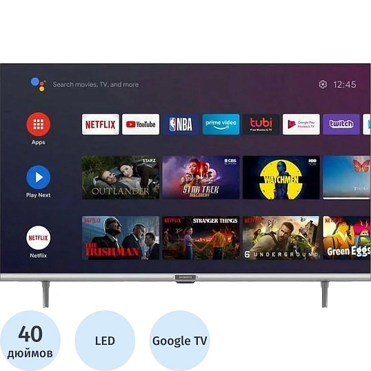 Телевизор Skyworth 40STE6600, FHD, смарт (Google TV)