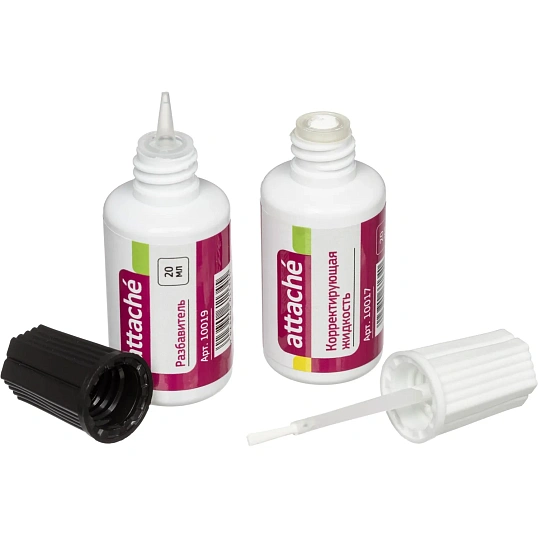Корректирующая жидкость и разбавитель набор 20мл х 2 ATTACHE '62134