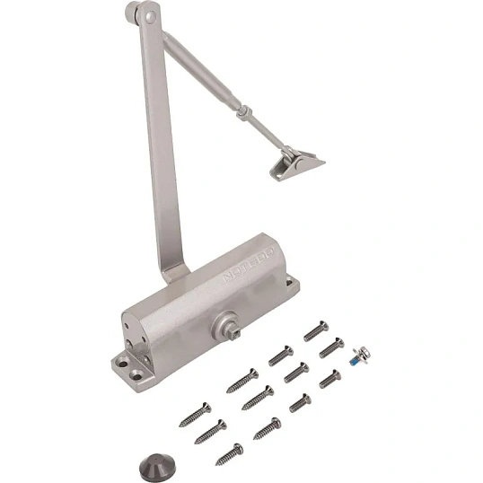 Доводчик дверной NOTEDO DC-080 GRAY 60-120 кг серый (10)