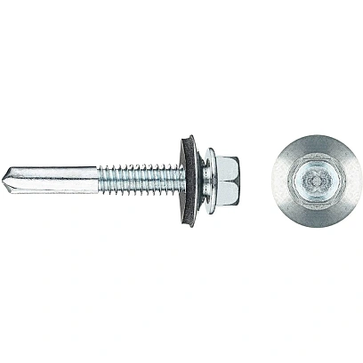 Саморезы кр. оцин КРс ZP 5,5х32 удл.сверло 50шт/уп-контейнер Zitar (142301)