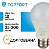 Лампа светодиодная Topfort E27 7W 3000K груша