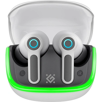 Наушники Defender CyberDots 290 белый, игровые TWS, Bluetooth