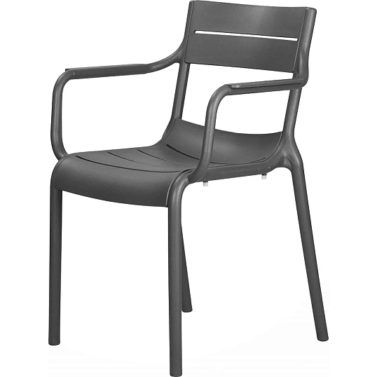 Кресло LO_обеденное DOBRIN TIM ARM LMZL-PP903_P_GR-04 темно-серый