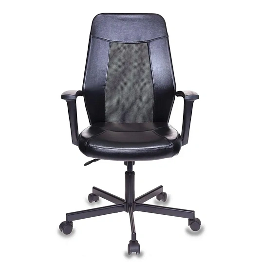 Кресло VB_EChair-225 PTW к/з черный, сетка черная