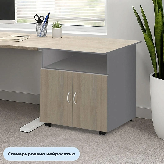 Тумба Easy St д/оргт. 906560 св.дуб/сер.(440)