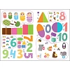 Тетрадь рабочая с наклейками.Методика Д.Колдиной.Матем 3-5лет МС12284