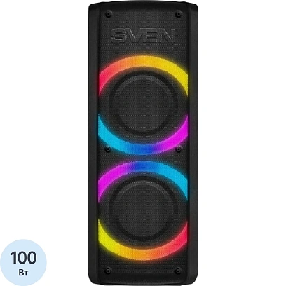 Портативная акустика АС PS-710, черн (100 Вт, TWS, BT, FM, 4400мАxч)