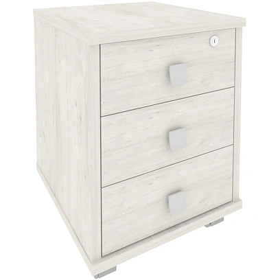 Тумба подкатная Style 3 ящика с замком Л.ТМ-3Y 420x450x563 Дуб Наварра