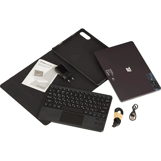 Планшет BigTech D2 10.95 8/128 ГБ LTE Wi-Fi с клавиатурой кофейно-серый