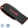 Флеш-память SanDisk Cruzer Blade, 32Gb, USB 2.0, ч/крас, SDCZ50-032G-B35