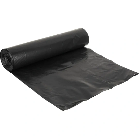 Мешки для мусора ПВД 240л 50мкм 10шт/рул черные 85х130см Luscan
