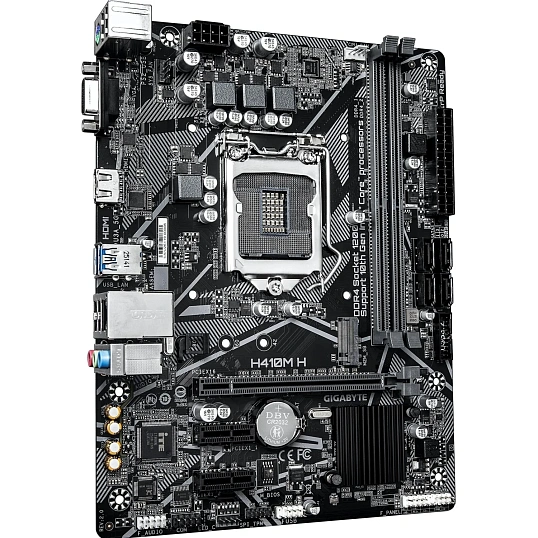 Материнская плата Gigabyte H410M H 2.0 H410, LGA1200, 2xDDR4, MATX