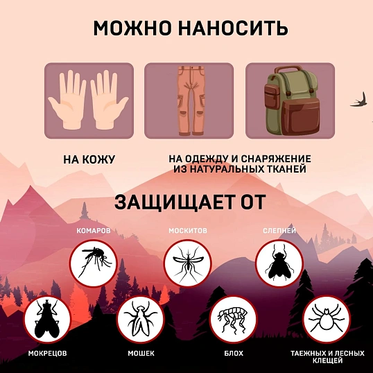 Средство от насекомых Gardex Naturin Аэрозоль от комар,клещ и мошк,150мл