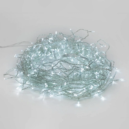 Гирлянда светодиодная Дождь 1,5x1,5 м, 144 LED, мерцание, белый,  235-035
