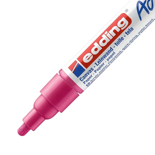 Маркер акриловый Edding 5100/909.кругл.нак. 2-3 мм. Фуксия/Telemagenta
