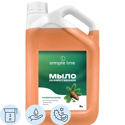 Мыло жидкое антибак хоз SIMPLE LINE 4 Needles, 3л