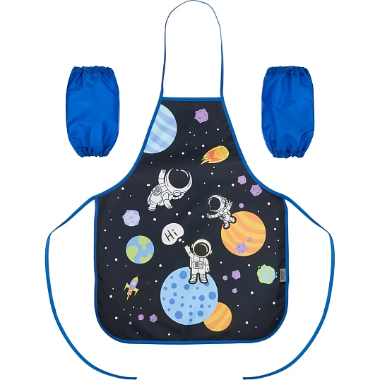 Фартук для труда  Комус Класс Space time, ФН 61-20, нарукавники,490x390