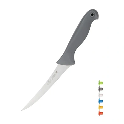 Нож разделочный 6'' 150мм с цветными вставками Colour Luxstahl (кт1803)