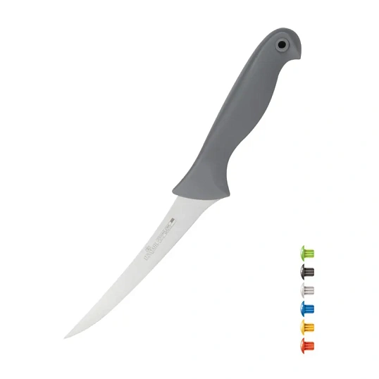 Нож разделочный 6'' 150мм с цветными вставками Colour Luxstahl (кт1803)
