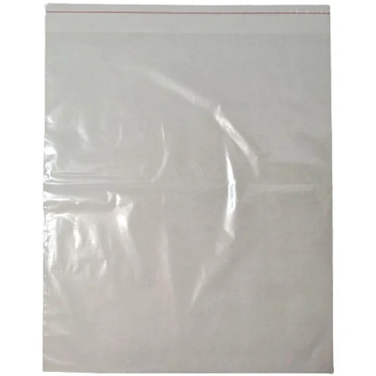 Пакет фасовочный ПП 50x60+5  с клеевым клапаном 20мкм 100 шт/уп