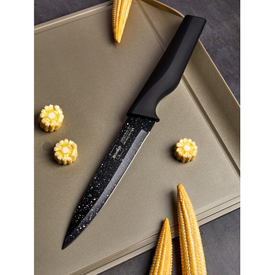 Нож кухонный Santoku 12,5  см. рукоять Soft Touch, Mielaje 81212