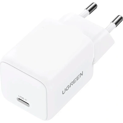 Зарядное устройство UGREEN сетевое X512 (55554) Mini 20W USB-C GaN EU белый