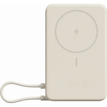 Внешний аккумулятор Xiaomi BHR08PBGL Magnetic 10000 Built-in Stand Beige