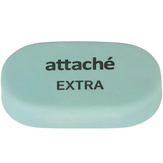 Ластик овальный Attache Extra, нат.каучук, 45x28x10мм, пастельн.ассорти