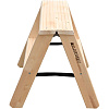Стремянка деревянная двусторонняя с широкими ступенями 2х2 ступени