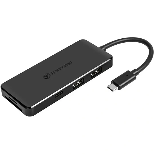 Концентратор USB хаб Transcend TS-HUB5C USB-A 3.2 х2, USB-C, PD, OTG, черн