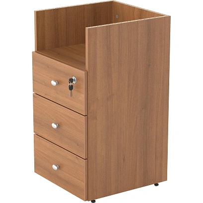 Тумба приставная Easy One LT 22/16 400 орех new 3 ящ